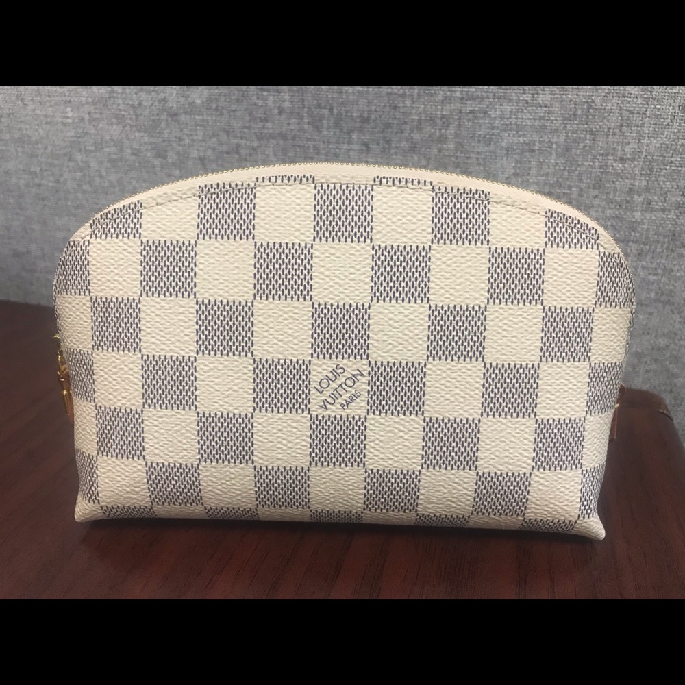 Louis Vuitton Damier Azur cosmetic bag- Authentic